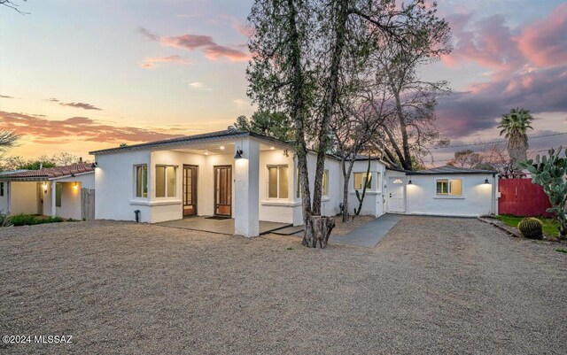 view of front of house featuring a patio