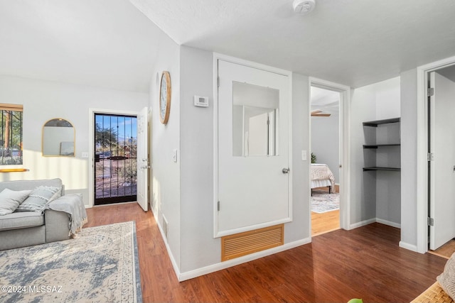 bedroom featuring hardwood / wood-style flooring