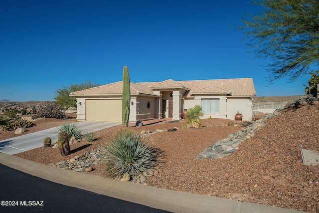 ranch-style house with a garage