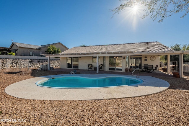 view of pool with a patio