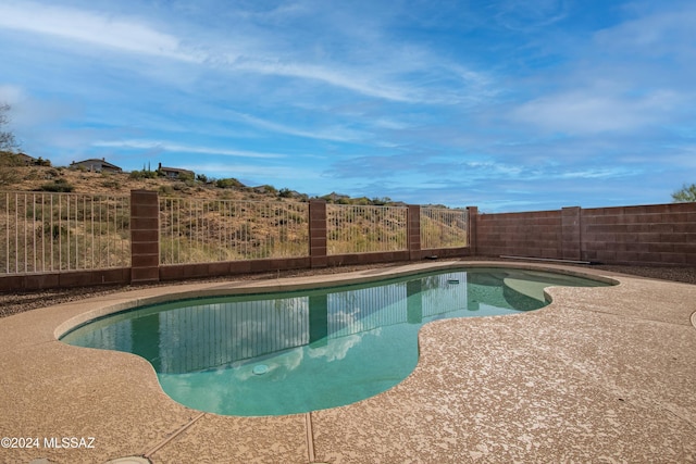 view of pool with a patio area