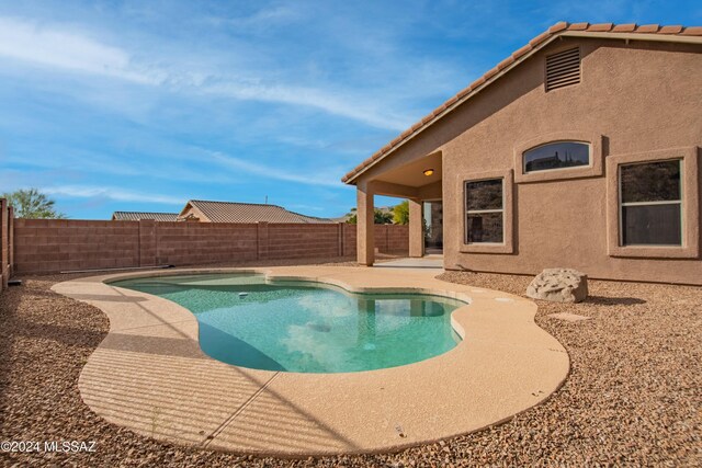 view of pool with a patio area