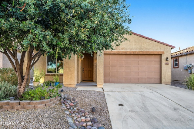 view of front of house featuring a garage