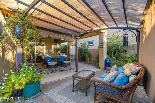 view of patio / terrace with outdoor lounge area