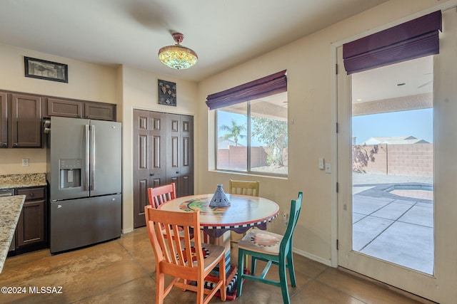 view of dining space