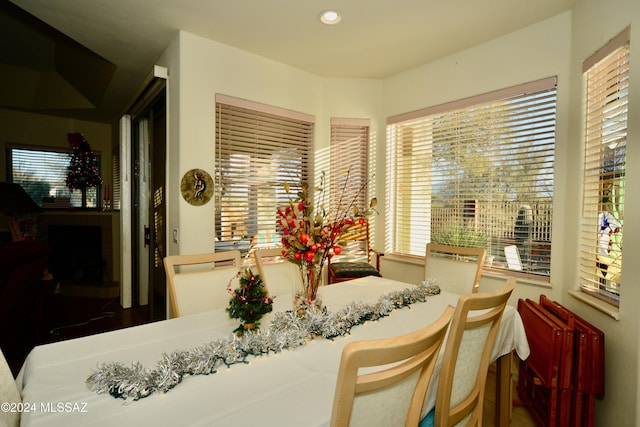 view of dining area