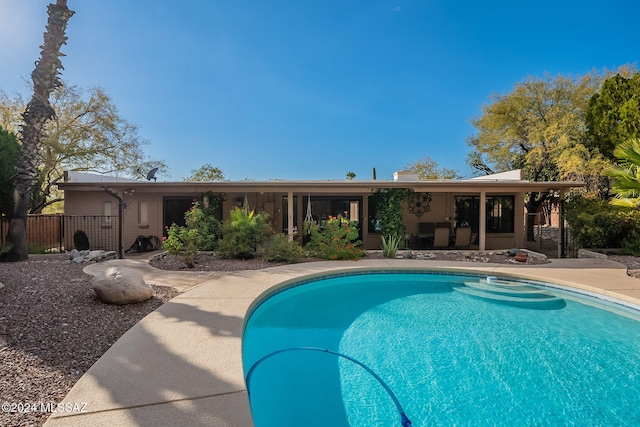 view of pool with a patio