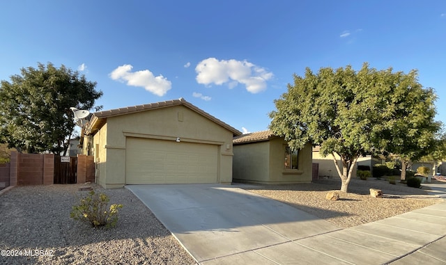 view of front of house featuring a garage