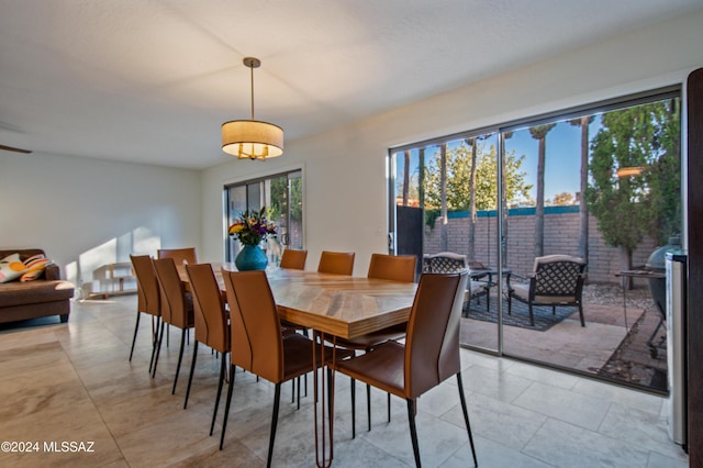 view of dining room