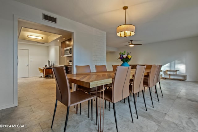 view of dining area