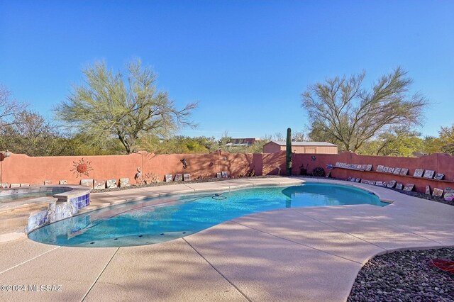 view of pool