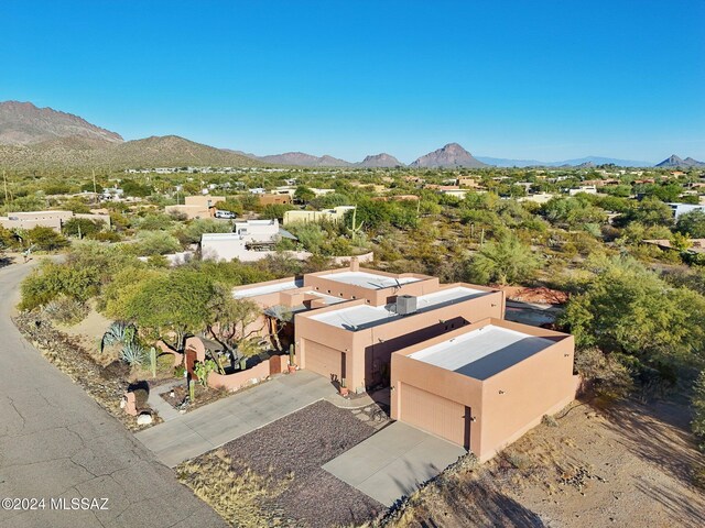 aerial view featuring a mountain view