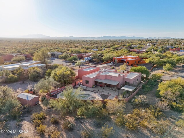 aerial view featuring a mountain view