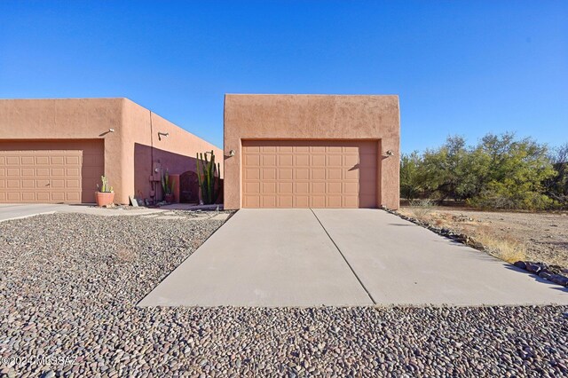 view of pueblo revival-style home