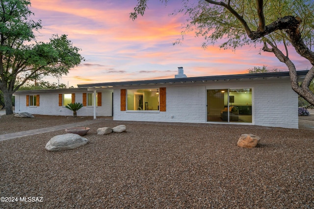 view of front of home