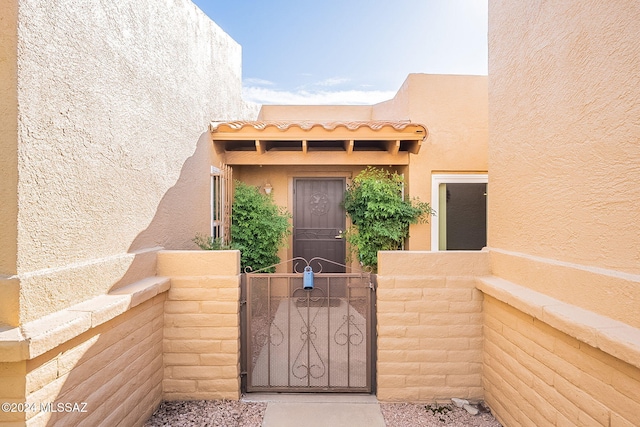 view of entrance to property