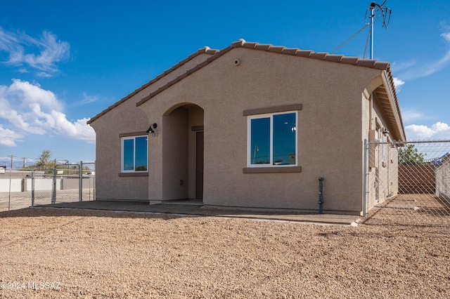 view of back of property