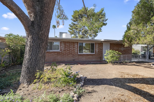 view of ranch-style home