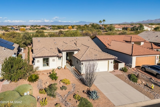 exterior space with a mountain view