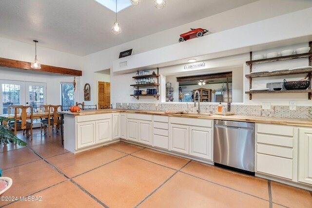 dining room with french doors