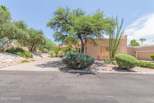 view of pueblo revival-style home