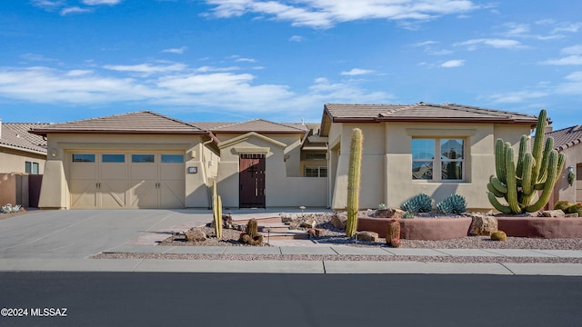 view of front of house featuring a garage