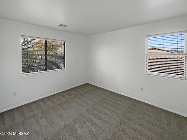 view of carpeted empty room