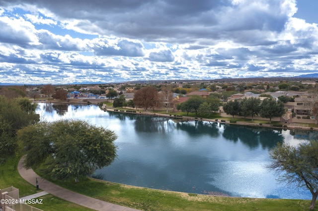 view of water feature