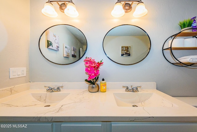 bathroom with vanity