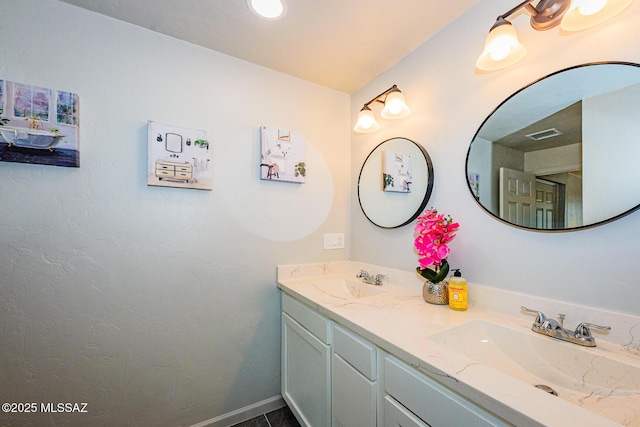 bathroom with vanity