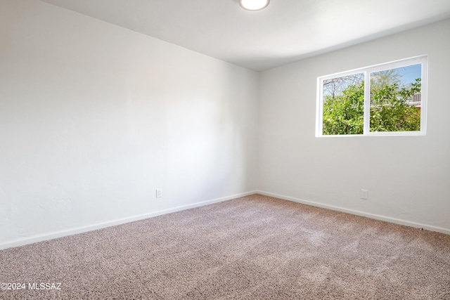 spare room featuring carpet flooring