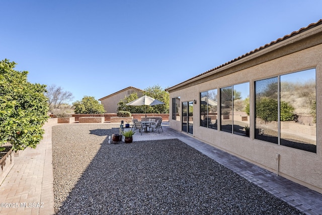 view of yard featuring a patio