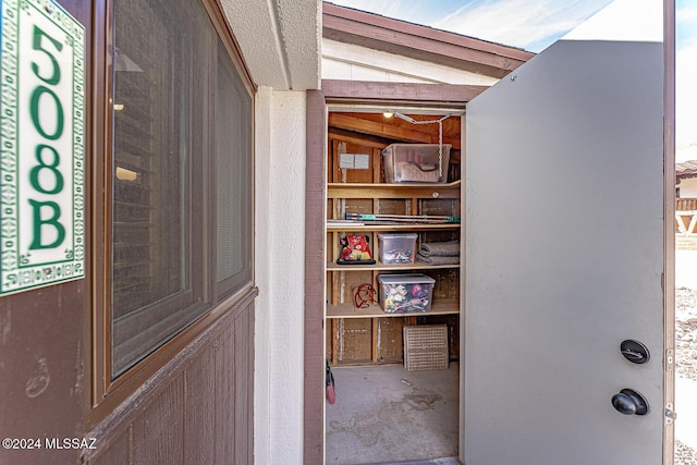 view of pantry