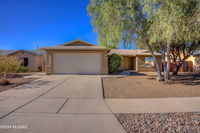 ranch-style house with a garage