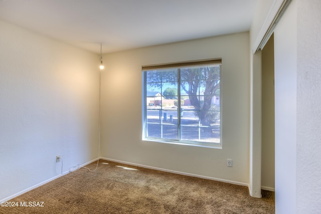 view of carpeted empty room