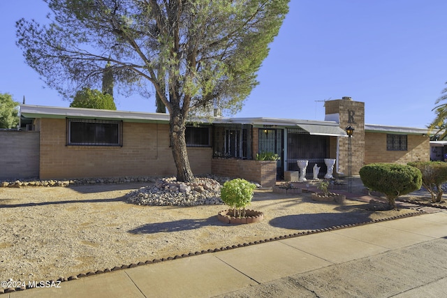 view of ranch-style home