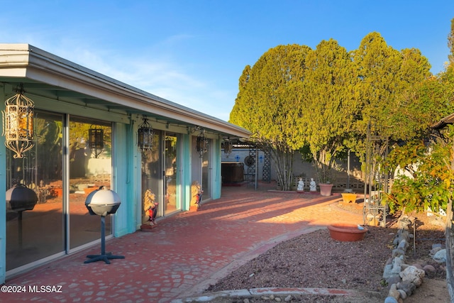 exterior space featuring a patio