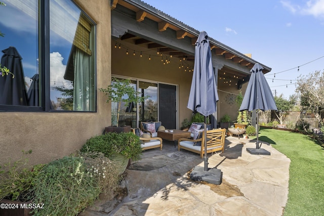 view of patio / terrace with outdoor lounge area