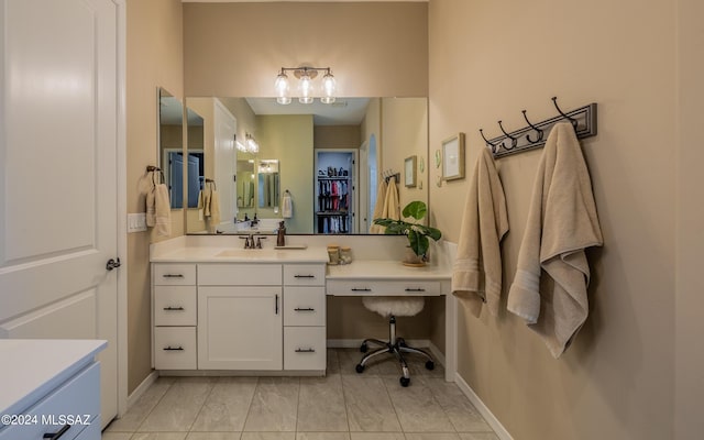 bathroom with vanity