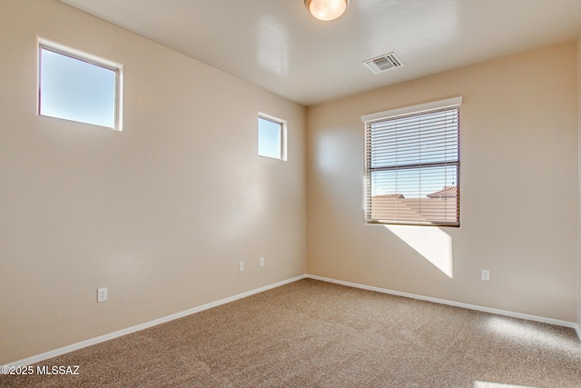 view of carpeted empty room