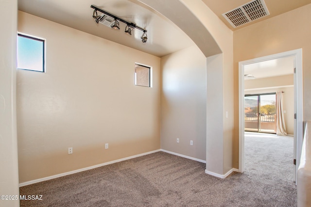 view of carpeted empty room