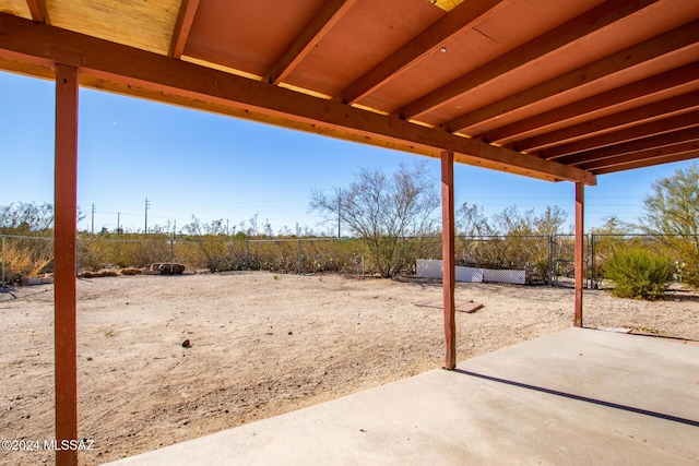 view of yard with a patio