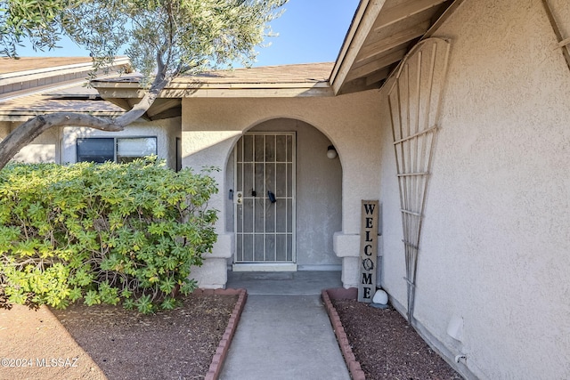 view of entrance to property