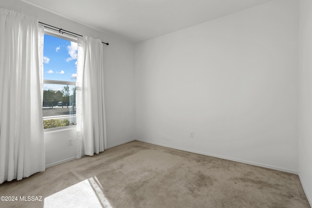 view of carpeted empty room