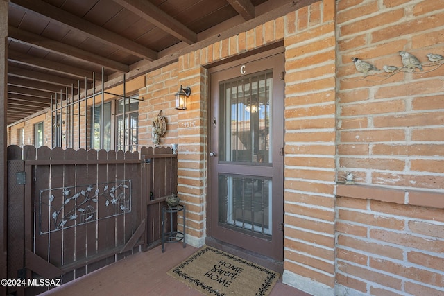 view of entrance to property