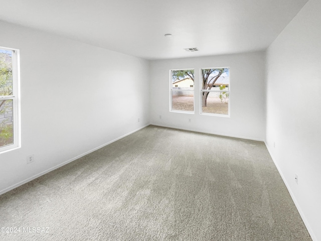 view of carpeted empty room