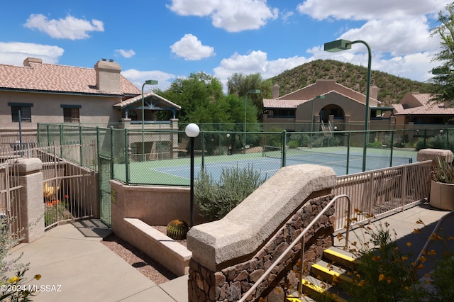 view of tennis court
