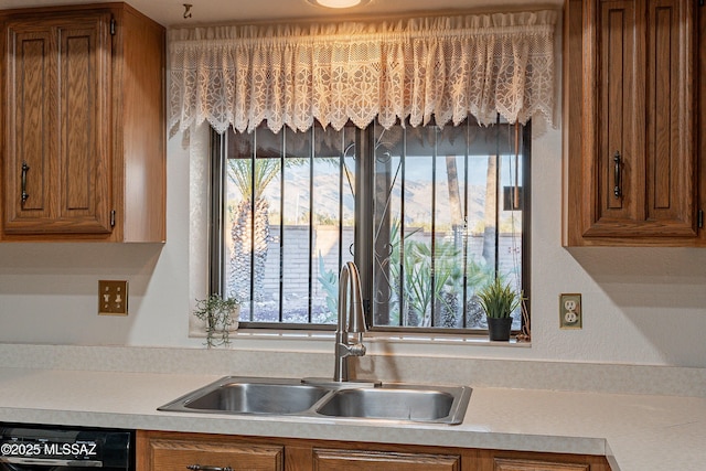 kitchen with a wealth of natural light, dishwasher, and sink