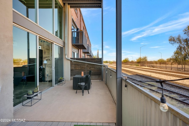 view of balcony