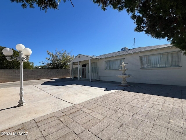 exterior space with a patio